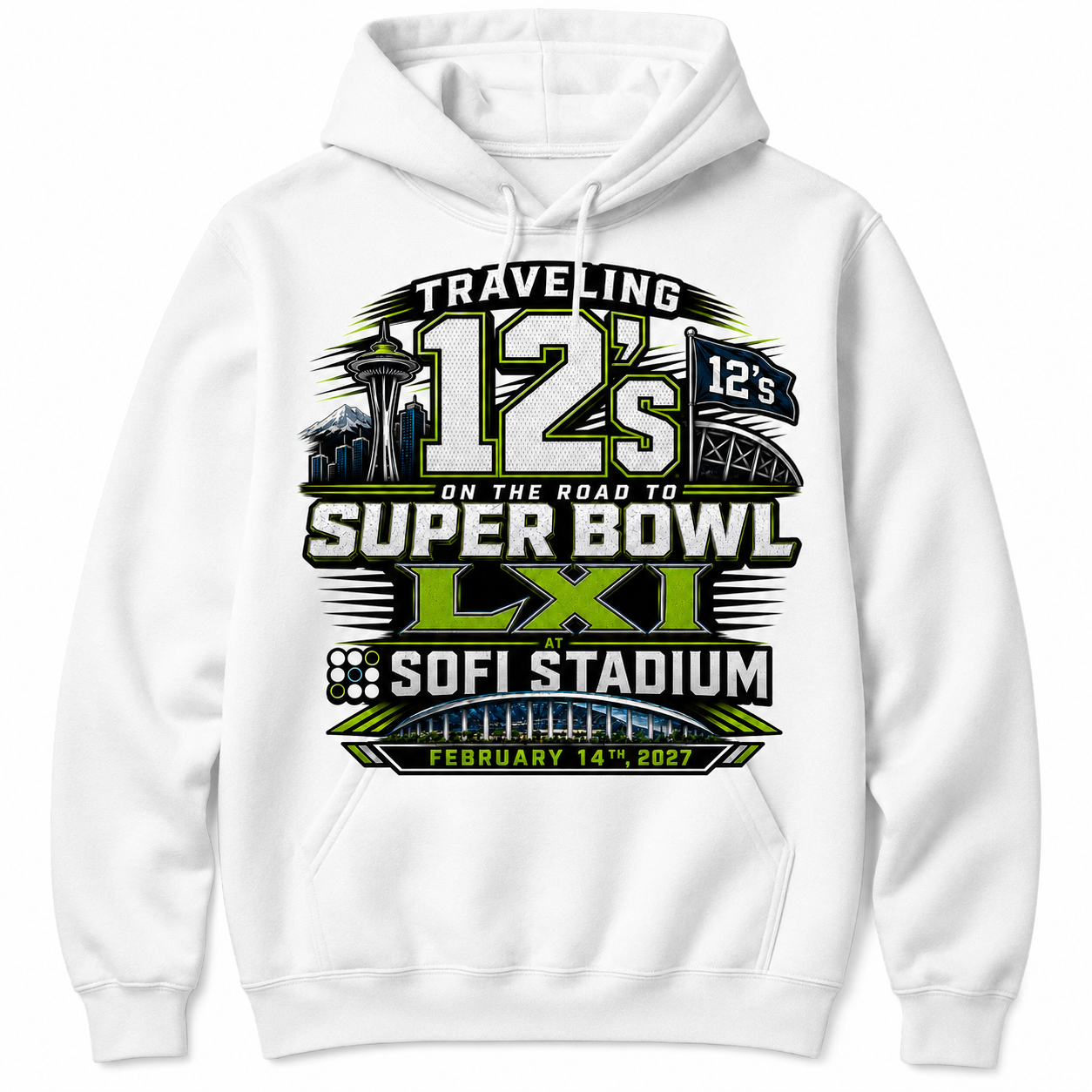 Traveling 12's SB Bound LXI 2027 Fan Unisex T-Shirt or Unisex Hoodie